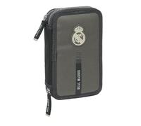 SAFTA Real Madrid 3ª EQUIPACIÓN 24/25 - Estuche Escolar Niño, Estuche con Colores, con 29 Útiles Incluidos, Ideal para Niños de 5 a 14 Años, Cómodo y Versátil, Calidad y Resistencia, 12.5x4x19.5 cm