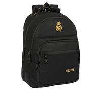 Safta REAL MADRID 3ª EQUIPACIÓN - Mochila Escolar Infantil, Ideal para Niños de Diferentes Edades, Cómoda y Versátil, Calidad y Resistencia, 32x15x42 cm, Color Negro