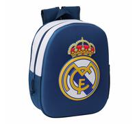 Safta real madrid 3d - mochila escolar, con diseño 3d, adaptable a ca