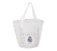 REAL MADRID - Bolsa de Playa, Mochila, Ideal para Niños de Diferentes Edades, Cómoda y Versátil, Calidad y Resistencia, 28x28x34 cm