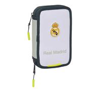 Safta Real Madrid EQUIPACIÓN 25/26 - Estuche Escolar Niño, Estuche con Colores, con 29 Útiles Incluidos, Ideal para Niños de 5 a 14 Años, Cómodo y Versátil, Calidad y Resistencia, 12.5x4x19.5 cm
