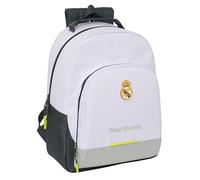 Safta REAL MADRID EQUIPACIÓN 25/26 - Mochila Escolar Adaptable a Carro, Mochila, Ideal para Niños de Diferentes Edades, Cómoda y Versátil, Calidad y Resistencia, 32x15x42 cm