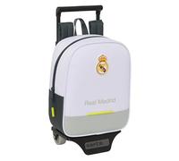 Safta REAL MADRID EQUIPACIÓN 25/26 - Mochila Guardería con Carro, Ideal para Niños de Diferentes Edades, Cómoda y Versátil, Calidad y Resistencia, 22x10x27 cm