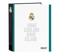 REAL MADRID EQUIPACIÓN 26/27 - Carpeta Folio 4 Anillas, Ideal para Niños de Diferentes Edades, Cómoda y Versátil, Calidad y Resistencia, 27x6x33 cm