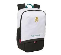 REAL MADRID EQUIPACIÓN 26/27 - Mochila de Deporte con Zapatillero, Mochila, Ideal para Niños de Diferentes Edades, Cómoda y Versátil, Calidad y Resistencia, 28x19x51 cm
