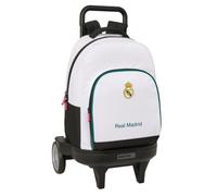 Safta REAL MADRID EQUIPACIÓN 26/27 - Mochila Grande con Ruedas, Compact Evolución, Extraíble, Ideal para Niños de Diferentes Edades, Cómoda y Versátil, Calidad y Resistencia, 33x22x45 cm