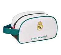 Safta REAL MADRID EQUIPACIÓN 26/27 - Neceser Escolar Infantil Mediano con Asa, Neceser Infantil, Adaptable a Carro, Fácil Limpieza, Cómodo y Versátil, Calidad y Resistencia, 26x12x15 cm