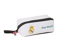 REAL MADRID EQUIPACIÓN 26/27 - Portatodo Cuadrado Grande, Estuche Infantil, Estuche Niño, Ideal para Niños en Edad Escolar, Cómodo y Versátil, Calidad y Resistencia, 22x10x10 cm