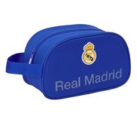 Safta REAL MADRID - Neceser Escolar Infantil Mediano con Asa, Neceser Infantil, Adaptable a Carro, Fácil Limpieza, Cómodo y Versátil, Calidad y Resistencia, 26x12x15 cm