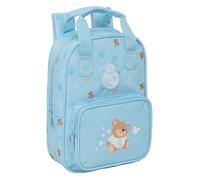 Safta REAL MADRID PREESCOLAR AZUL - Mochila Infantil, Adaptable con Asas, Tejido Reciclable, Ideal para Niños de Diferentes Edades, Cómoda y Versátil, Calidad y Resistencia, 20x8x28 cm