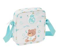 REAL MADRID PREESCOLAR BLANCA - Bandolera Pequeña, Bandolera Infantil, Bolso Niño, Ideal para Niños de 5 a 14 Años, Cómoda y Versátil, Calidad y Resistencia, 16x4x18 cm