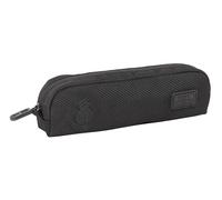 Safta Real Madrid Premium - Estuche Escolar con Bolsillo, Estuche Infantil, Estuche Niño, Cómodo y Versátil, Fácil Limpieza, 21x6x4 cm, Color Negro