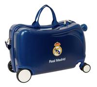 REAL MADRID - Trolley Infantil, Maleta con Ruedas, Candado de Seguridad, Maleta Ligera, 44x21x27 cm