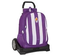 Safta Mochila escolar REAL VALLADOLID Espalda ergonómica Carro Evolution 32x16x44 cm Morado