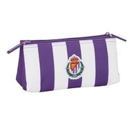 Real Valladolid - Neceser Escolar Infantil, con Cremallera Simple, Ideal para Niños de Diferentes Edades, Cómodo y Versátil, Calidad y Resistencia, 22x8x10 cm