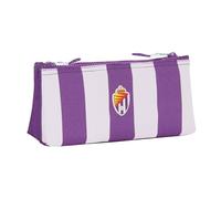 Real Valladolid - Neceser Escolar Infantil, con Cremallera Simple, Ideal para Niños de Diferentes Edades, Cómodo y Versátil, Calidad y Resistencia, 22x8x10 cm, Color Morado