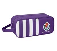 Safta Real Valladolid - Zapatillero Mediano, Multiusos, Portatodo, Deporte, Extraescolares, Fútbol, Cómodo y Versátil, 34x14x15 cm