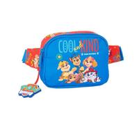 SAFTA | Riñonera Infantil Paw Patrol Cool, Cinturón Ajustable con Cierre de PVC, Compartimento Principal con Cremallera, Organizador Escolar para Vuelta al Cole, Azul y Rojo, Medidas 14x4x11 cm