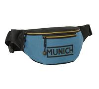 SAFTA | Riñonera Munich Juvenil con Compartimento Principal Gran Formato, Bolsillo Frontal con Cremallera, Cintas Ajustables con Cierre de PVC, Organizador Ligero y Resistente, Medidas 23x9x12 cm