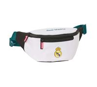 SAFTA | Riñonera Real Madrid Equipación 26/27, Cinturón Ajustable con Cierre de PVC, Compartimento Principal Grande con Cremallera y Bolsillo Frontal, Accesorio Deportivo Juvenil, Medidas 23x9x12 cm
