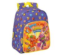 Safta-S4306431 Mochila Infantil Adapt.Carro Superthings Guardians of Kazoom 27X33X10Cm, Dibujo Animado, Multicolor, Talla única (612270524)