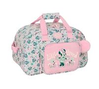 SAFTA | Saco Deportivo Disney Minnie Mouse Minty, Bolsa Deporte Escolar con Bandolera Ajustable y Asa Forrada, Bolsillo Frontal Grande, Cremallera Doble Tirador, Medidas 40x23x24 cm
