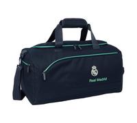SAFTA | Saco Deportivo Real Madrid 2ª Equipación 25/26 con Bandolera Ajustable y Extraíble, Cremallera Principal con Doble Tirador, Bolsillo Frontal y Laterales, Base con Tacos, Medidas 50x25x25 cm