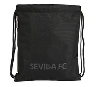 Safta | Saco Deportivo Sevilla FC Teen, Mochila Saco Escolar Juvenil con Cierre de Cordones, Bolsillo Lateral Grande con Cremallera, Ligero y Resistente, Medidas 35x1x40 cm