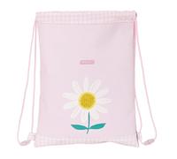 Safta- Saco Plano Junior Facil Limpieza Preescolar Flor 26X34X1Cm, Color mulicolor (642290855)