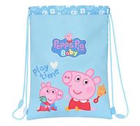SAFTA- Saco Plano Junior Peppa Pig Baby 26X34X1 Cm, Multicolor (612292855)