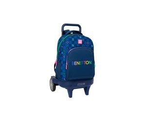 Safta - SAFTA MOCHILA GDE. C/RUEDAS COMPACT EVOL. EXT. BENETTON DAMERO