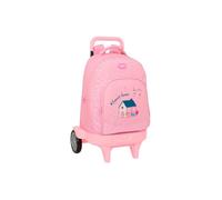 Safta - SAFTA MOCHILA GRANDE C/RUEDAS COMPACT EVOLUTION EXTRAÍBLE GLOWLAB KIDS SWEET HOME