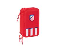 Safta Safta - Plumier triple 36 piezas Atlético de Madrid rojo. Rojo