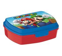 Safta | Sandwichera Infantil Super Mario con Tapa a Presión, Fiambrera Escolar para Merienda y Vuelta al Cole, Caja Porta Alimentos Resistente, Medidas 17x13,3x5,6 cm