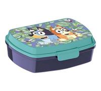 Safta | Sandwichera Rectangular Bluey, Caja Porta Alimentos Infantil para Cole y Vuelta al Cole, 17x14x5,6 cm, Polipropileno 100% PP, Cierre Seguro, Reutilizable, +3 Años, Medidas 17x13,3x5,6 cm