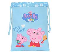 Safta Saquito Merienda Peppa Pig Baby 20 X 25 cm, Multicolor, Estándar (812292237)