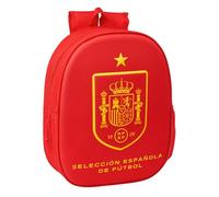 Safta SELECCIÓN ESPAÑOLA DE FÚTBOL - Mochila Escolar, con Diseño 3D, Ideal para Niños de Diferentes Edades, Cómoda y Versátil, Calidad y Resistencia, 27x10x33 cm
