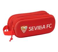 Safta Portatodo doble Sevilla FC 3D – Estuche infantil 21x6x8 cm Rojo