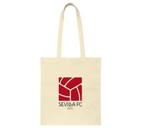 Safta SEVILLA FC - Bolso Tote, Bolso de Mujer, Tote Bag, Cómodo y Versátil, Calidad y Resistencia, 38x42 cm, Color Natural beige