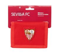 SEVILLA FC - Cartera Billetera con Cabecera, Cartera Billetera, Monedero, Cómoda y Versátil, Calidad y Resistencia, 12.5x9.5 cm