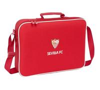 Safta Cartera extraescolares SEVILLA FC - Maletín portatodo y bandolera, resistente, 38x6x28 cm