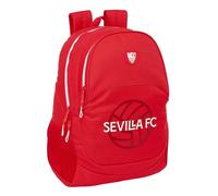 Safta Mochila escolar infantil SEVILLA FC 32x16x44 cm cómoda, versátil y resistente Roja