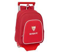 Safta SEVILLA FC - Mochila Infantil con Carro 705, Ideal para Niños de Diferentes Edades, Cómoda y Versátil, Calidad y Resistencia, 28x10x34 cm