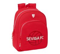 Safta SEVILLA FC - Mochila Infantil, Ideal para Niños de Diferentes Edades, Cómoda y Versátil, Calidad y Resistencia, 28x10x34 mm, Color Rojo