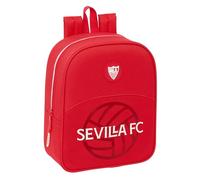 Safta Mochila Infantil SEVILLA FC - 22x10x27 cm, Adaptable a Carro, Rojo