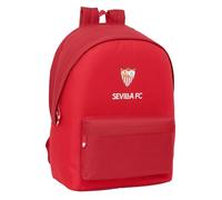 Safta SEVILLA FC - Mochila para Portátil 15.6" y USB, Ideal para Jóvenes de Diferentes Edades, Tejido Reciclado, Cómoda y Versátil, Calidad y Resistencia, 31x18x44 cm