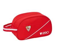 Safta SEVILLA FC - Neceser Escolar Infantil Mediano con Asa, Neceser Infantil, Adaptable a Carro, Fácil Limpieza, Cómodo y Versátil, Calidad y Resistencia, 26x12x15 cm