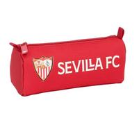 SAFTA Sevilla FC - Portatodo con Cremallera y Compartimiento, Estuche Infantil, Estuche Niño, Ideal para Niños en Edad Escolar, Cómodo y Versátil, Calidad y Resistencia, 21x7x8 cm