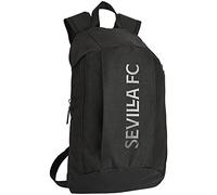 Safta Mini mochila Sevilla FC Teen – Unisex niños, Uso diario, 220x100x390 mm, Negra