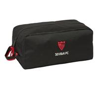 Sevilla FC - Zapatillero Mediano, Multiusos, Portatodo, Deporte, Extraescolares, Fútbol, Cómodo y Versátil, 34x18x15 cm